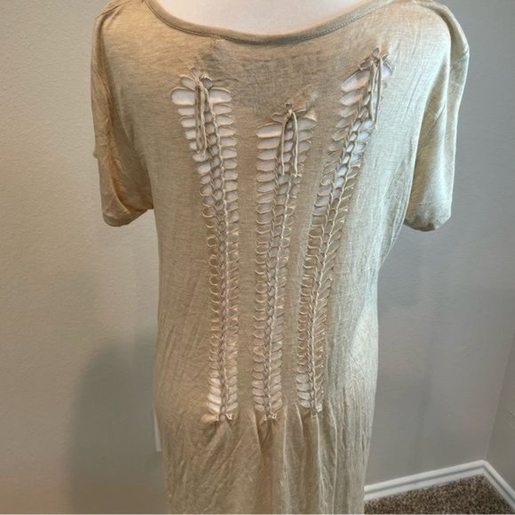 iJeans by Buffalo Off White/Tan Cut Out Design Top - Picture 4 of 8